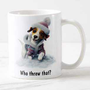 Taza De Café Personalizable acogedor Jack Russell Terrier Día d