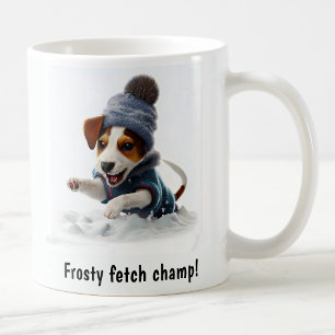 Taza De Café Personalizable acogedor Jack Russell Terrier Día d