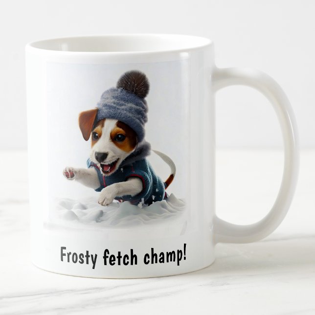 Taza De Café Personalizable acogedor Jack Russell Terrier Día d (Subido por el creador)