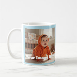 Taza De Café Personalizable azul cielo moderno