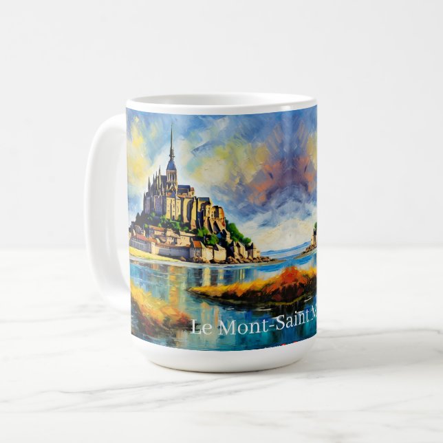 Taza De Café PERSONALIZABLE BEAUX Le Mont-Saint Michel (Anverso izquierdo)