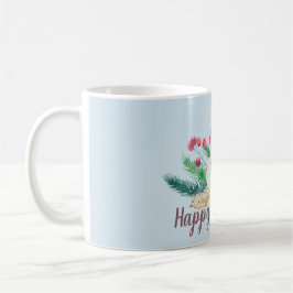Taza De Café Personalizable Boho Winter Bouquet