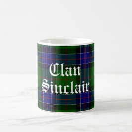 Taza De Café Personalizable Clan Sinclair Tartan