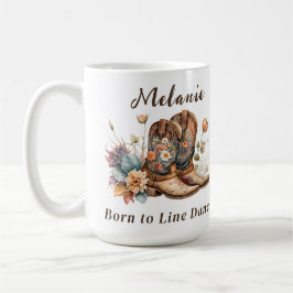 Taza De Café Personalizable clásico nacido en Line Dance Mug