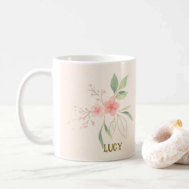 Taza De Café Personalizable Coffee Mug | Regalo perfecto (Con donut)