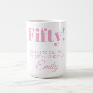 Taza De Café Personalizable Cumpleaños Celebración Mug