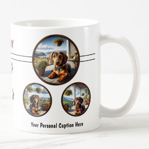 Taza De Café Personalizable Dachshund Puppy