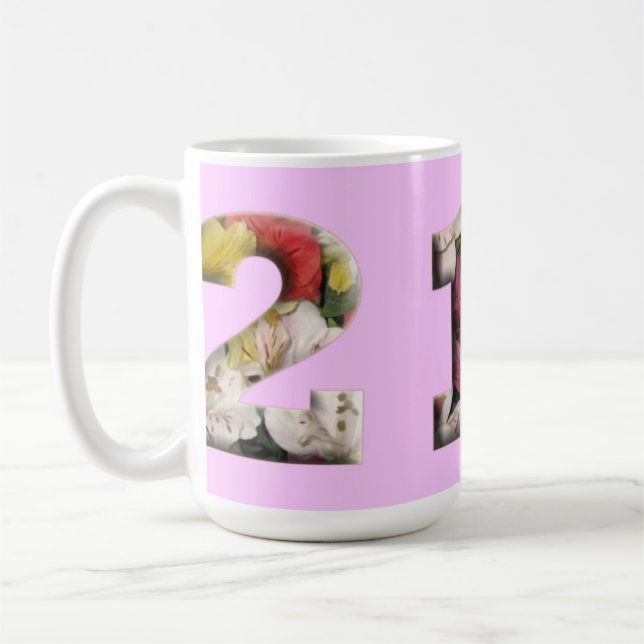 Taza De Café personalizable de 21 hitos (Izquierda)
