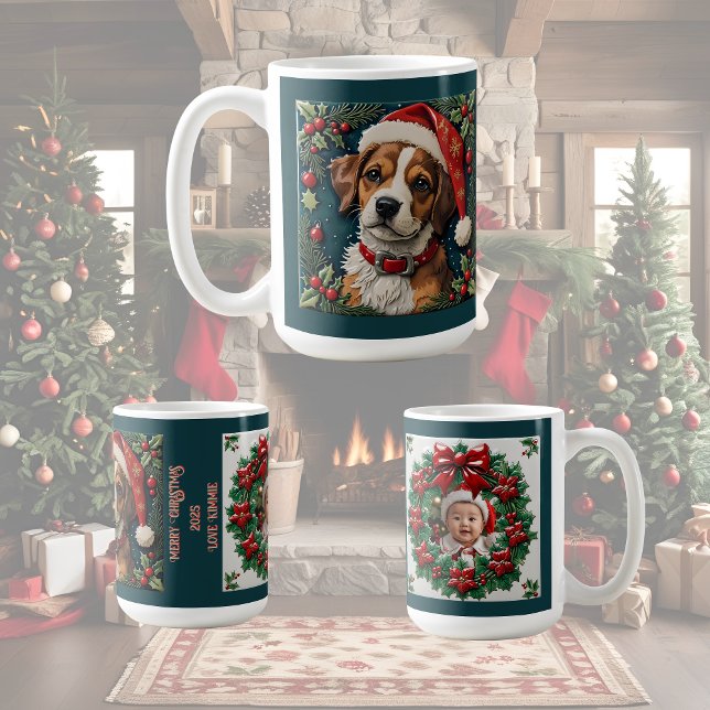 Taza De Café Personalizable de Navidades Cachorros (Subido por el creador)