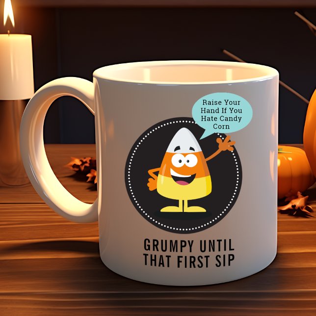 Taza De Café Personalizable de personajes de maíz dulce Hallowe (Subido por el creador)