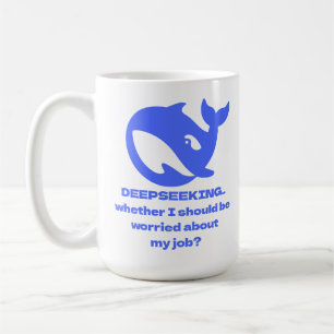 Taza De Café PERSONALIZABLE DEEPSEEK Texto editable personaliza