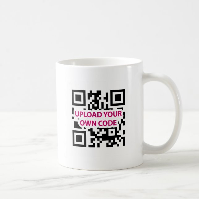 Taza De Café Personalizable del código de QR (Derecha)