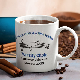 Taza De Café Personalizable del coro de la escuela secundaria a