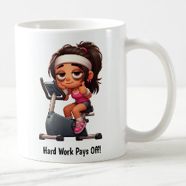 Taza De Café Personalizable Ejercicio de entrenamiento en bicic