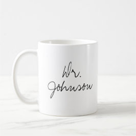 Taza De Café Personalizable El nombre ingenioso del Dr. mug div