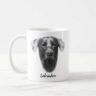 Taza De Café Personalizable elegante Perro de Labrador