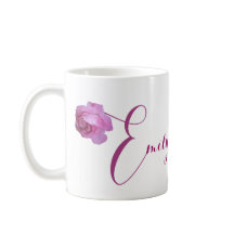 Personalizable Emily nombre bonito rosa floral