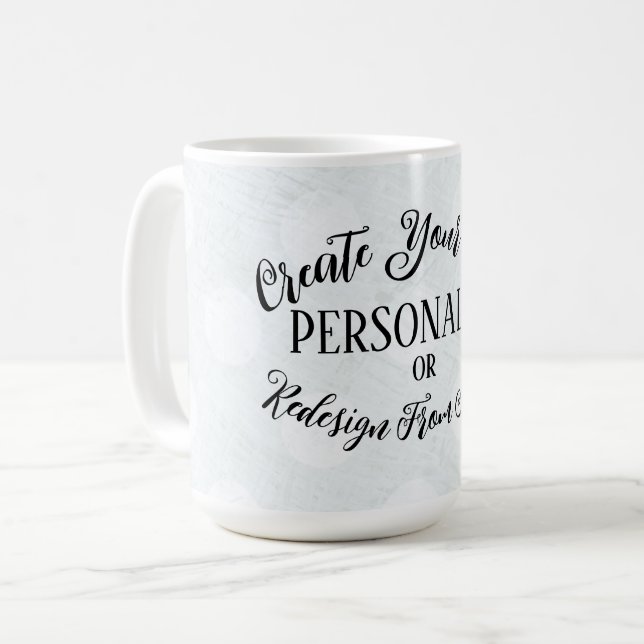 Taza De Café Personalizable en blanco - Crea tu propio (Anverso izquierdo)