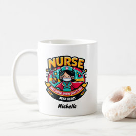 Taza De Café Personalizable Enfermera Hero Mug