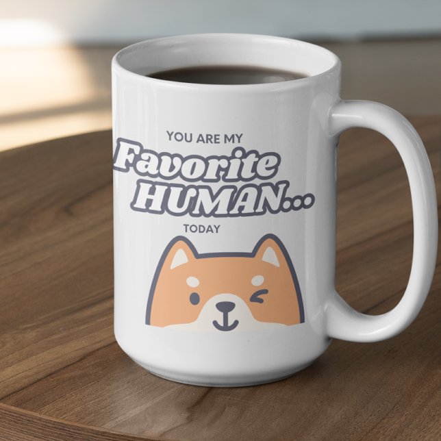 Taza De Café Personalizable Eres mi Humano Favorito  (Subido por el creador)