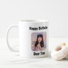 Taza De Café Personalizable Feliz cumpleaños Mug