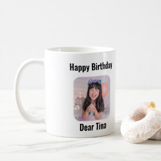Taza De Café Personalizable Feliz cumpleaños Mug