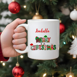Taza De Café Personalizable Feliz Navidad Mug