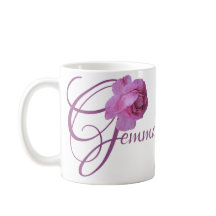 Personalizable Gemma nombre rosa flores boho