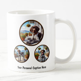 Taza De Café Personalizable German Shorthal Pointer Puppy