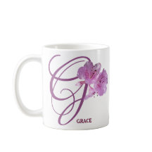 Personalizable Grace nombre bonito flores rosadas 