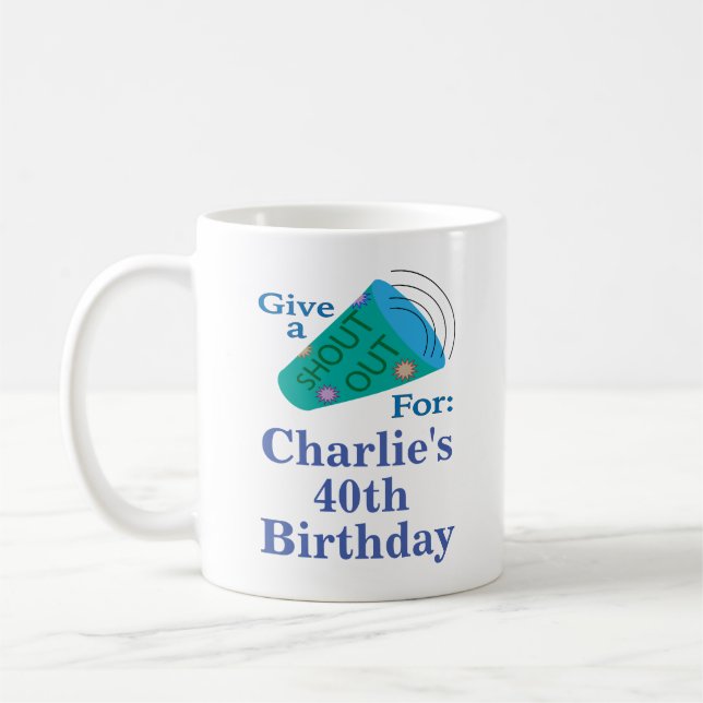 Taza De Café Personalizable gritando (Izquierda)