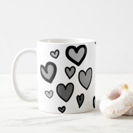 Taza De Café Personalizable Hearts Coffee Mug