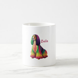 Taza De Café Personalizable Hound Mug afgano