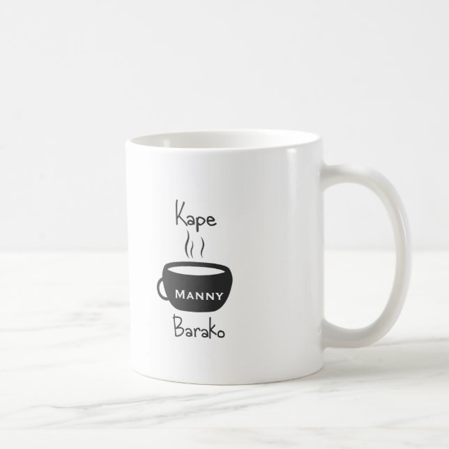 Taza De Café Personalizable Kape Barako (Derecha)