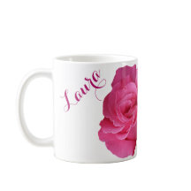 Personalizable Laura nombre bonito rosa floral