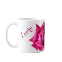 Personalizable Laura nombre bonito rosa floral