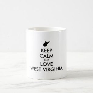Taza De Café Personalizable MANTÉN LA CALMA y AMA A VIRGINIA OC