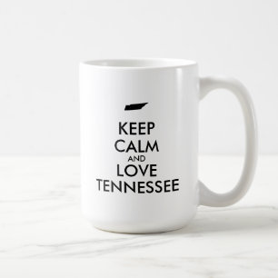 Taza De Café Personalizable MANTENER CALMA Y AMAR A TENNESSEE
