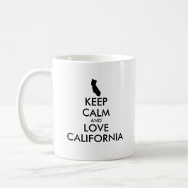 Taza De Café Personalizable MANTENER CALMA Y AMAR CALIFORNIA