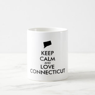 Taza De Café Personalizable MANTENER CALMA Y AMAR CONECTICUADO