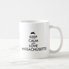 Taza De Café Personalizable MANTENER LA CALMA Y AMAR A LAS MASS