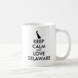 TAZA DE CAFÉ PERSONALIZABLE MANTENER LA CALMA Y AMAR EL RETRASO