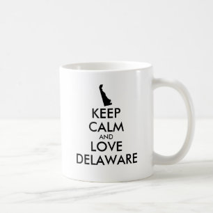 TAZA DE CAFÉ PERSONALIZABLE MANTENER LA CALMA Y AMAR EL RETRASO