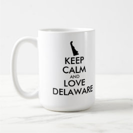 TAZA DE CAFÉ PERSONALIZABLE MANTENER LA CALMA Y AMAR EL RETRASO