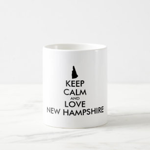 Taza De Café Personalizable MANTENER LA CALMA Y AMAR LA NUEVA H