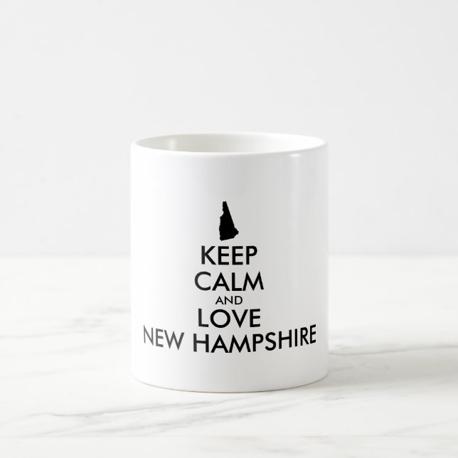 Taza De Café Personalizable MANTENER LA CALMA Y AMAR LA NUEVA H (Centro)