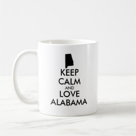 Taza De Café Personalizable MANTENGA CALMA Y AME A ALABAMA
