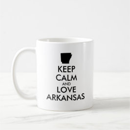Taza De Café Personalizable MANTENGA CALMA Y AME A ARKANSAS