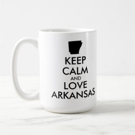 Taza De Café Personalizable MANTENGA CALMA Y AME A ARKANSAS