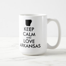 Taza De Café Personalizable MANTENGA CALMA Y AME A ARKANSAS